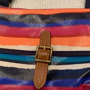 Super pretty colorful fossil purse!